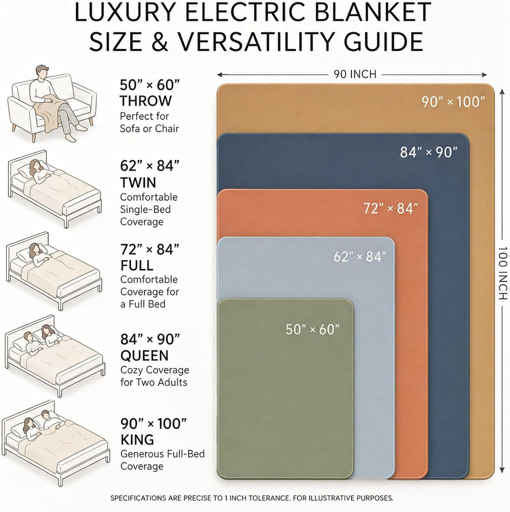 Electric Heated Blanket Throw Size 50"x60", Soft Sherpa Faux Fur He...