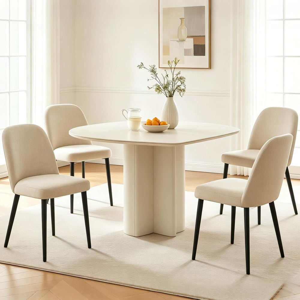 Upholstered Dining Chairs Set of 4, Chenille Fabric Modern Dining Room Chairs...