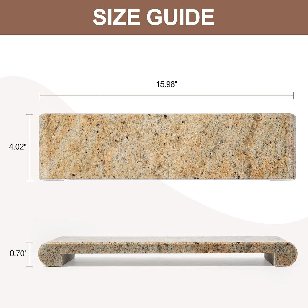 Natural Marble Tray Marble Pedestal Stand for Kitchen Counter, Bathroom, Home...