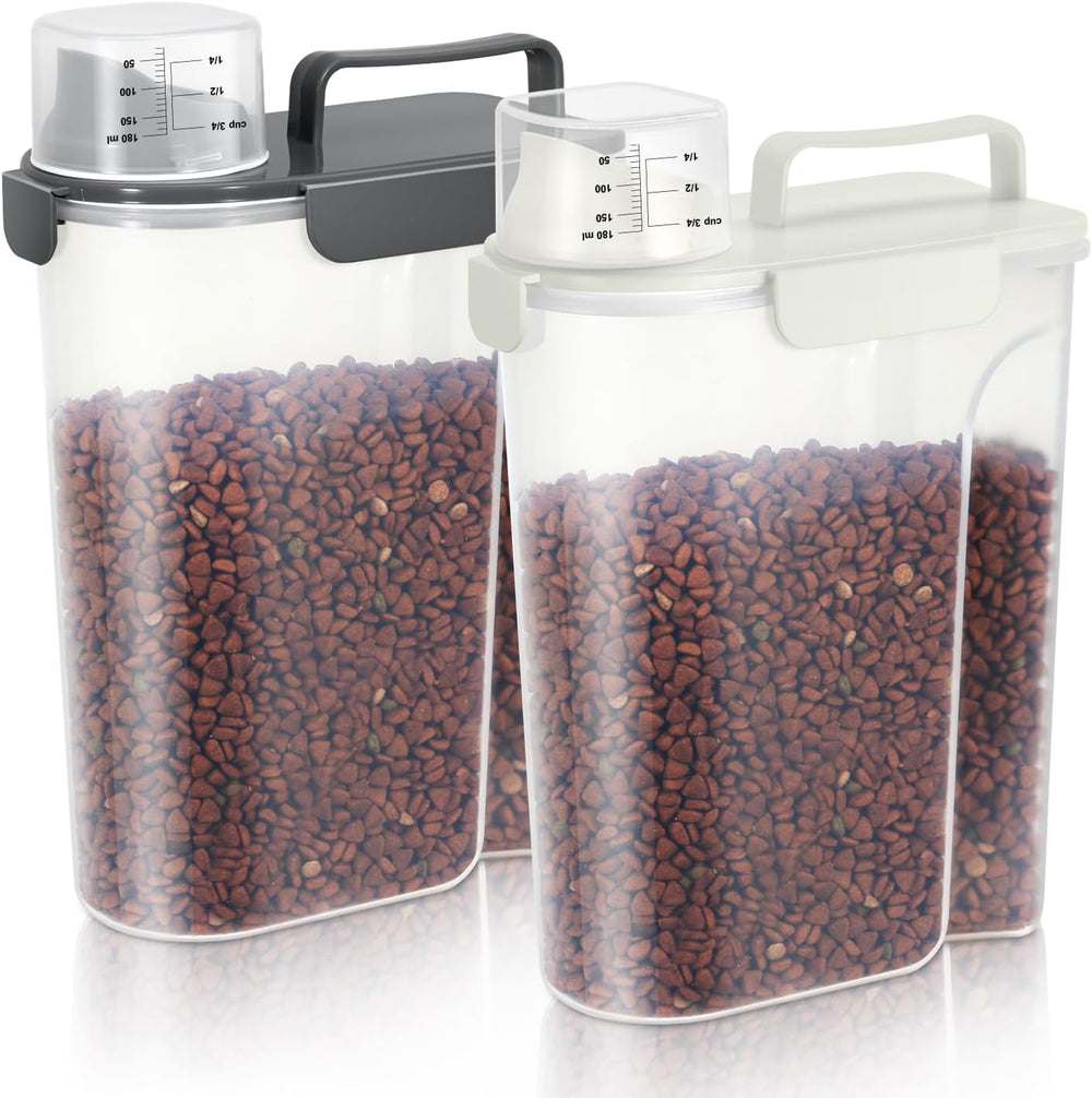 LEAWALK 5Lbs Airtight Cat Dog Food Storage Container