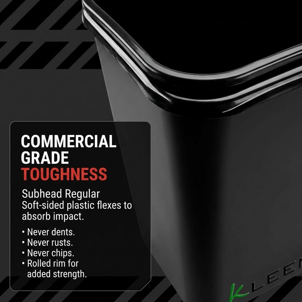 Kleen Commercial Soft-Sided Wastebasket 41qt (4 Pack)