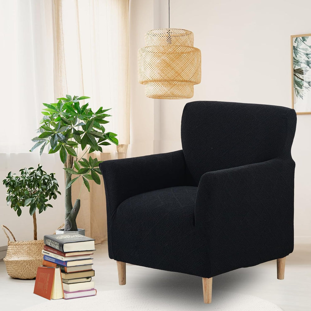 Stretch Chair Covers Armchair Slipcovers for Living Room,Black