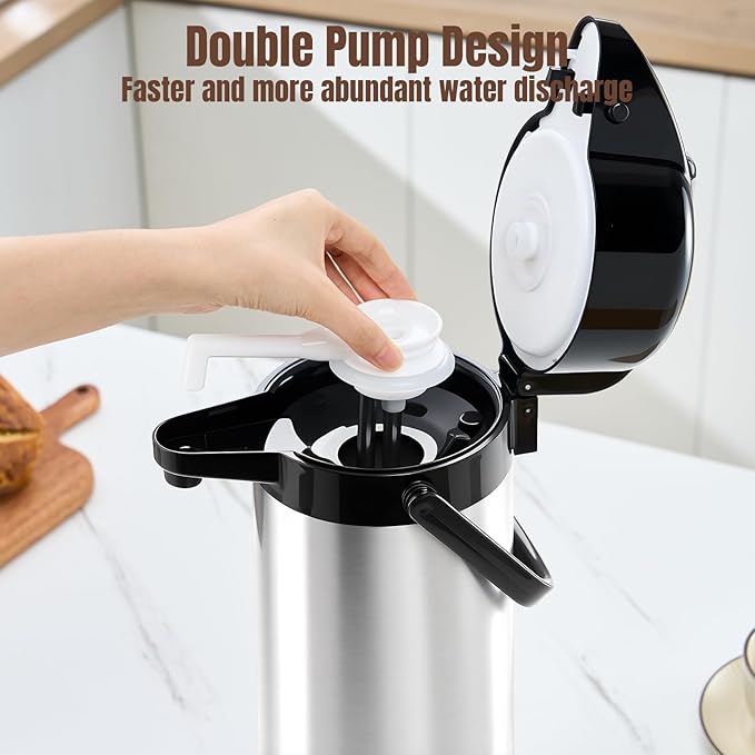PARACITY Upgraded Airpot Coffee Carafe