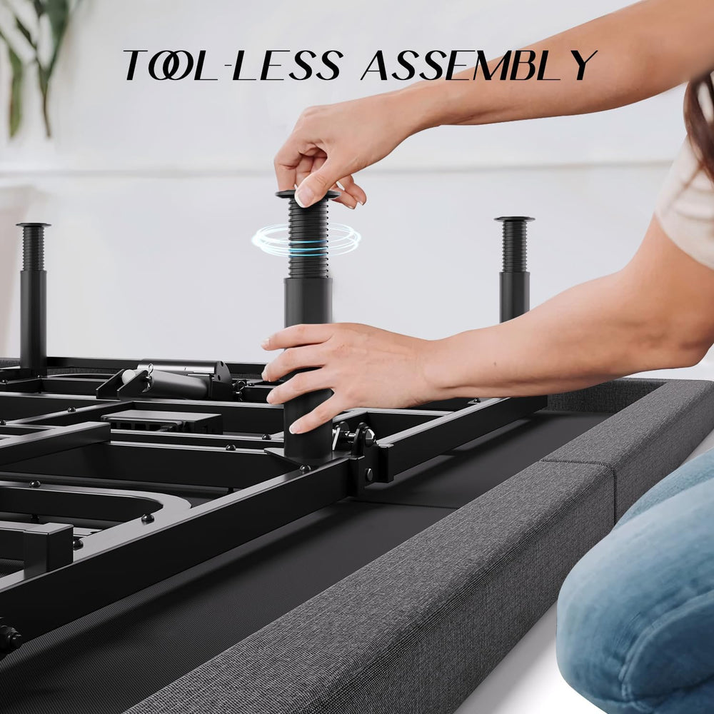 Adjustable Bed Frame Full Size with Massage -Wireless Remote Electric Power B...