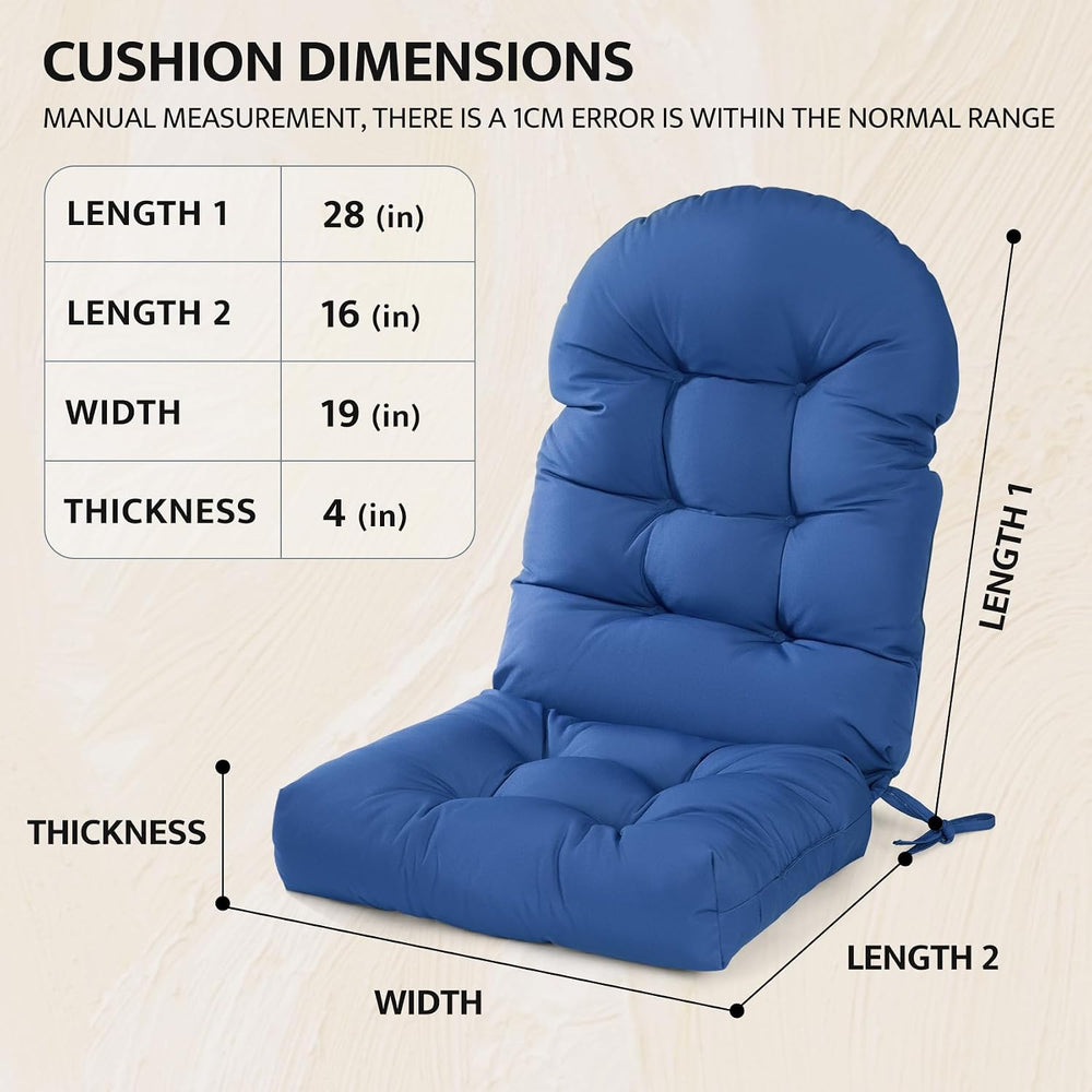 mudilun Adirondack Chair Cushion Waterproof 44x19x4in Rocking Chair Pads