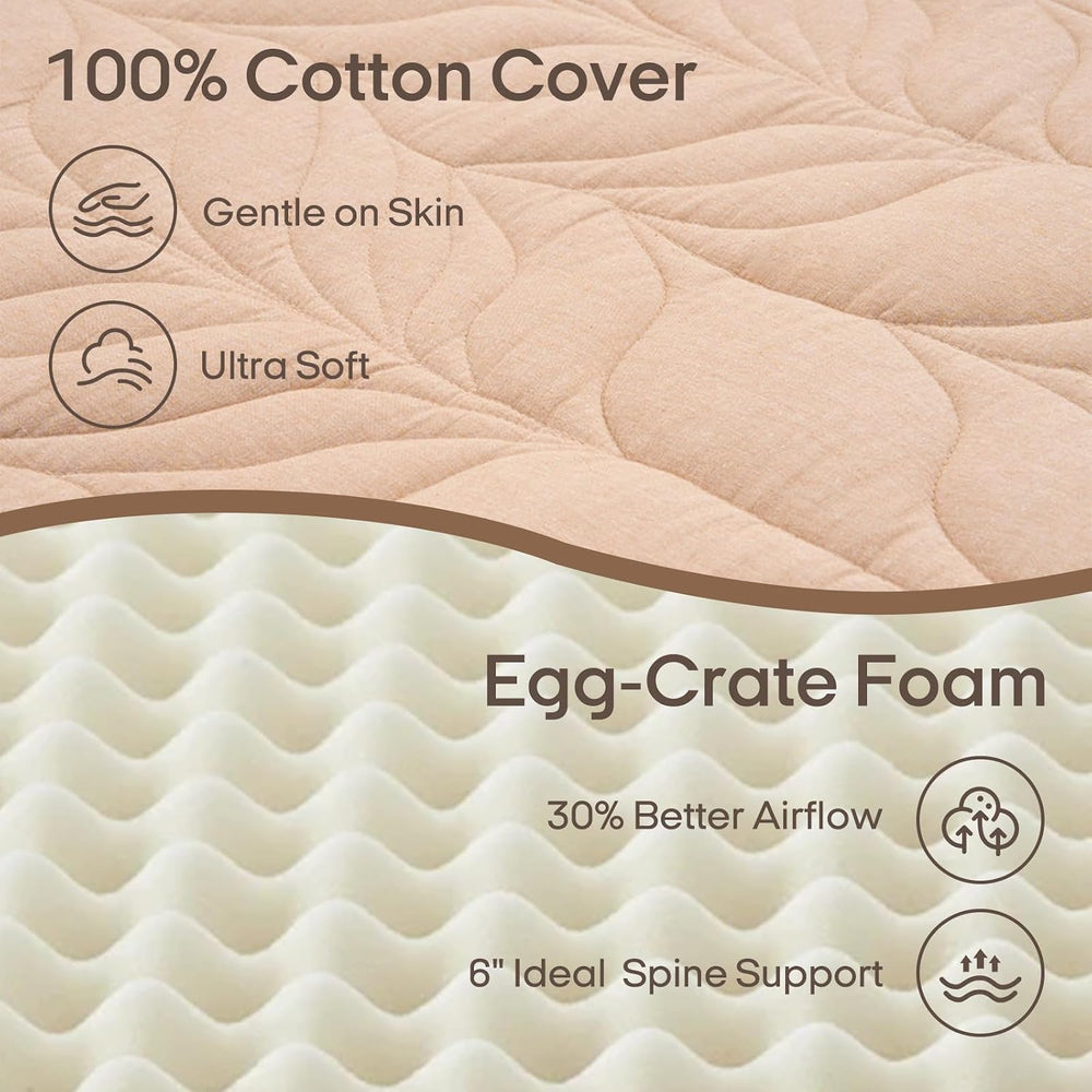 ZonLi Japanese Floor Mattress Futon Mattress Full Size 6 Inch Thick