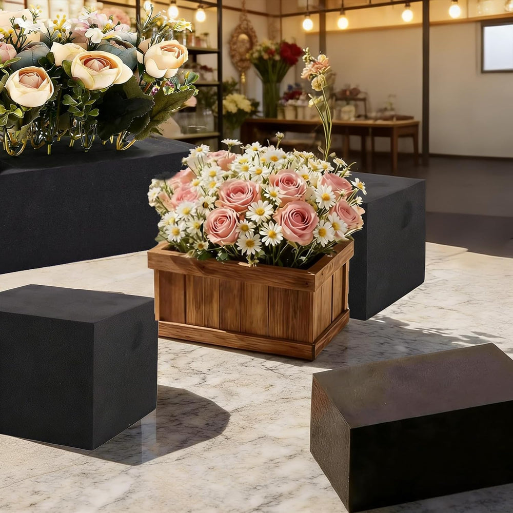 16 Piece Reusable Floral Foam Blocks black, 9 x 3 x 3 Inch, Water Resistant, ...