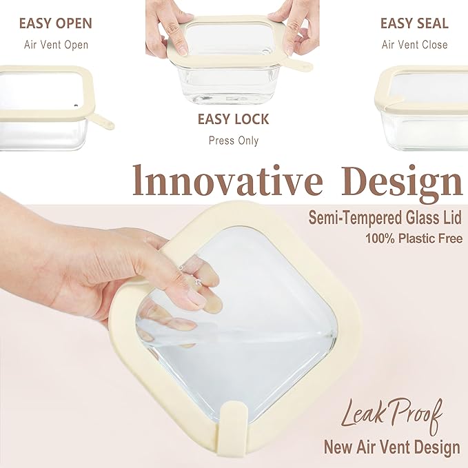 Urban Green Glass Food Storage Containers