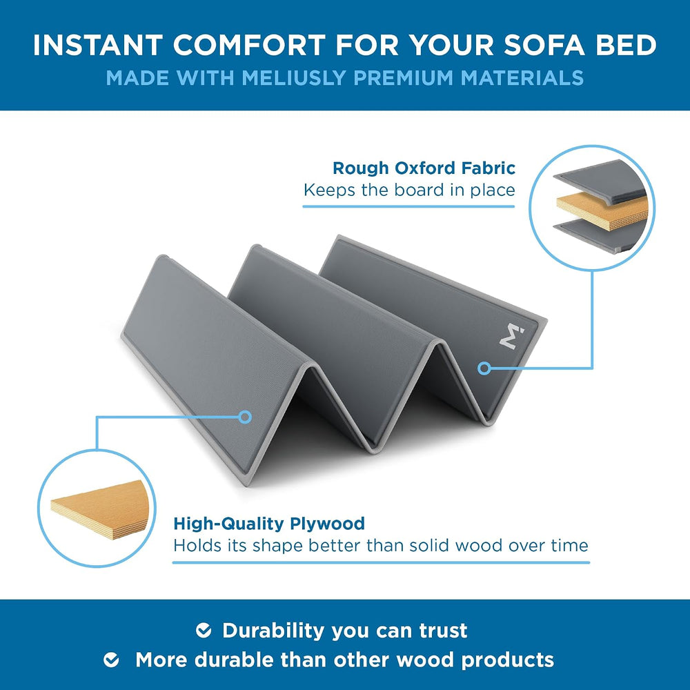 Meliusly Sleeper Sofa Bed Support Board Queen (60x48) - Heavy Duty Wood
