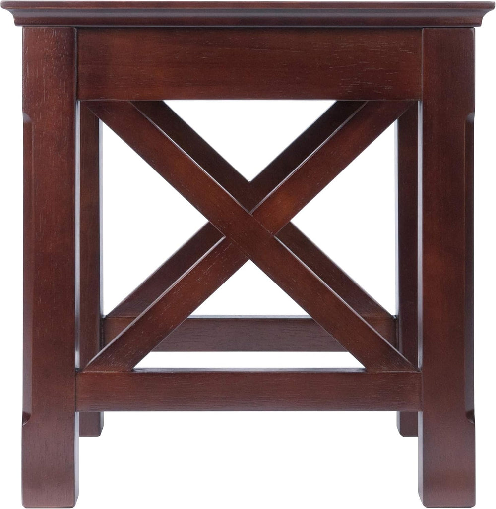 Winsome Xola Nesting Tables, Cappuccino | Small Square Coffee or End Table Se...