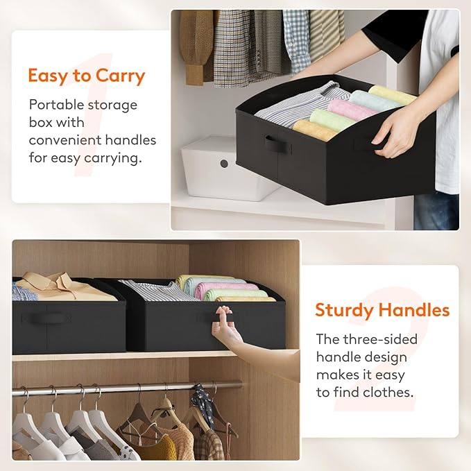 Lifewit Trapezoid Closet Storage Bins