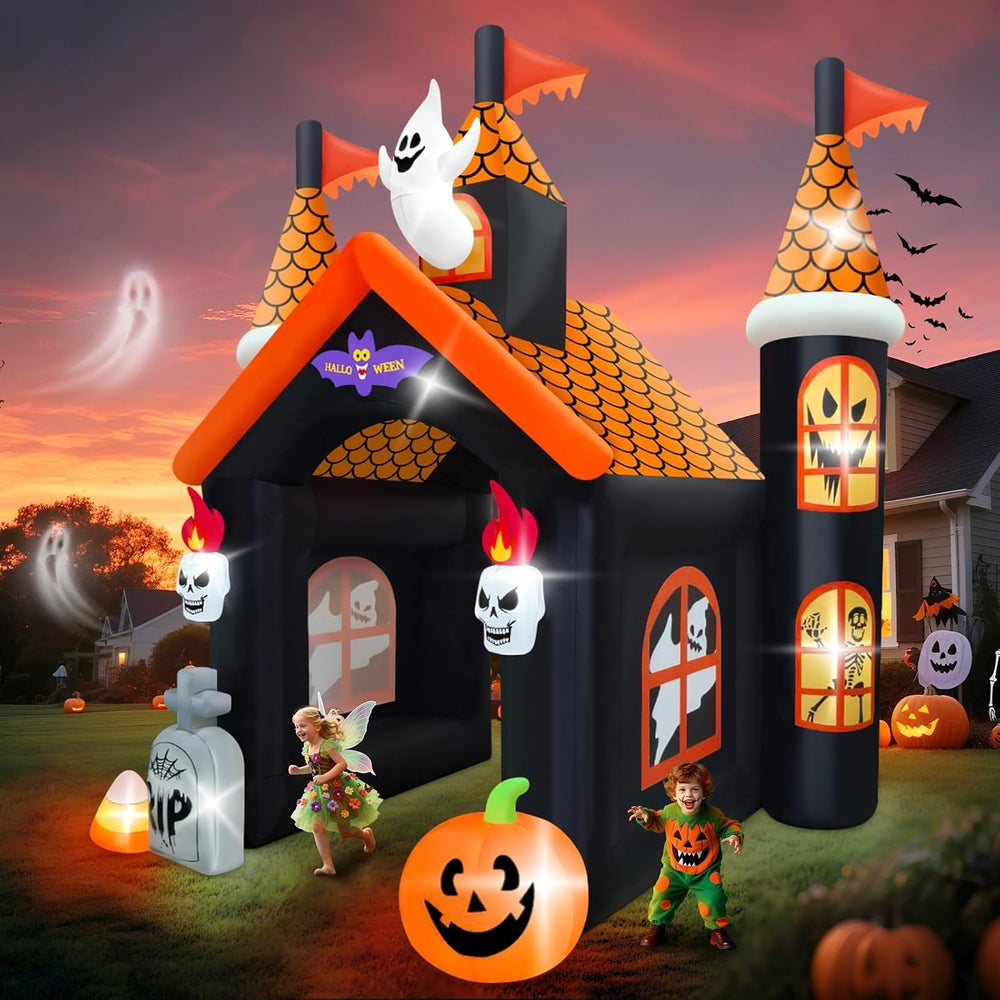 12FT Halloween Inflatable Archway, Kalolary Large Haunted House Inflatables