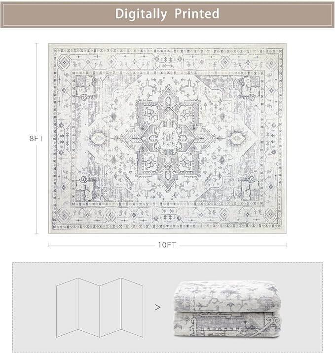 Area Rug 8x10 Washable Area Rugs