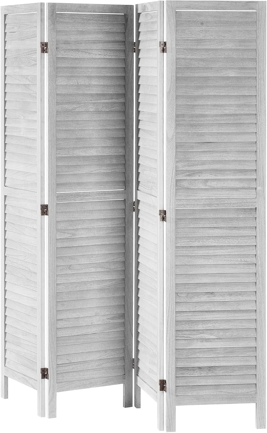 VEVOR Wood Room Divider, 4 Panel Folding Privacy Screen, Indoor Wooden Partit...