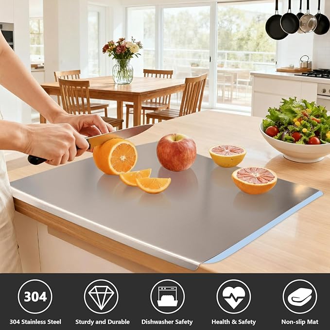 Large Stainless Steel Cutting Boards