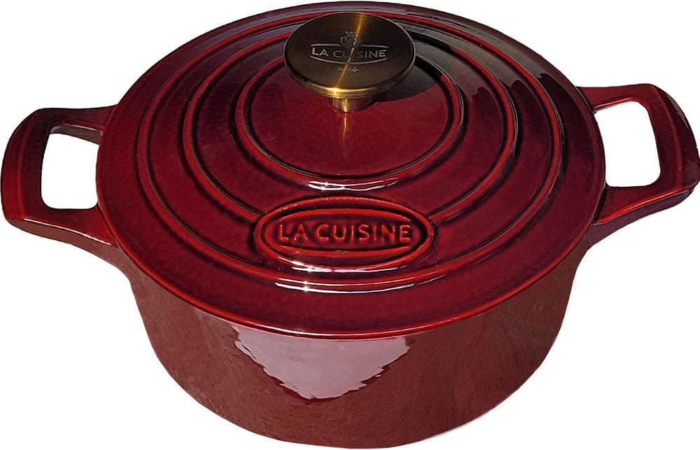 La Cuisine Enameled Cast Iron Dutch Oven Casserole Dish Pot