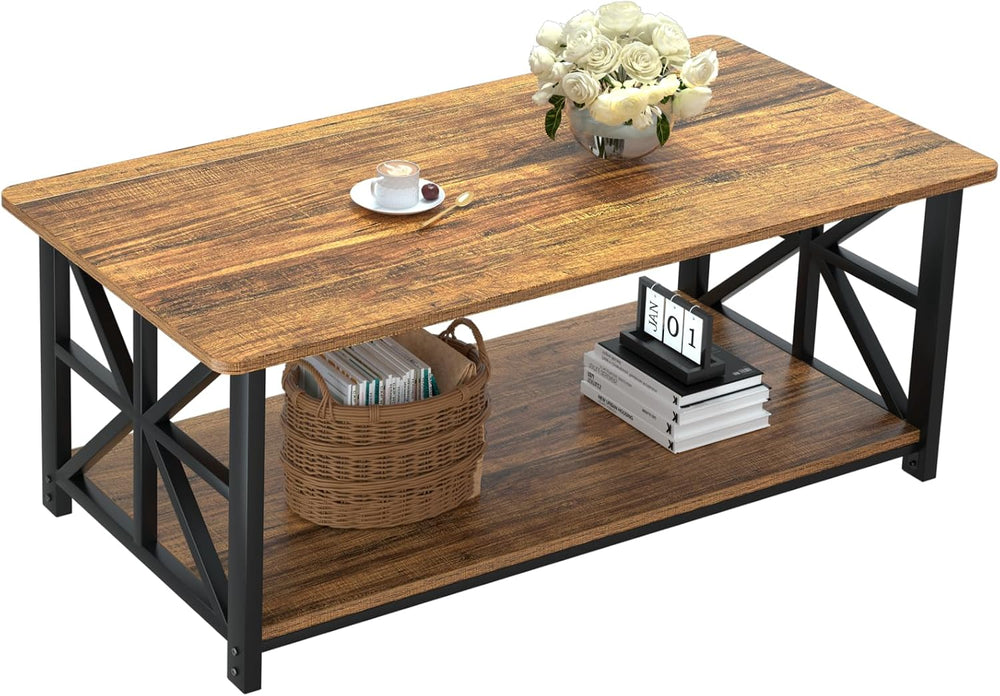 GreenForest Round Corners Coffee Table for Living Room