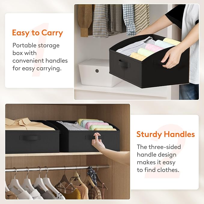 Lifewit Trapezoid Closet Storage Bins