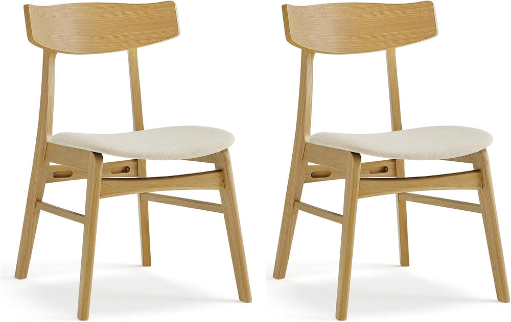 KISLOT Wooden Dining Chairs Set of 2, Upholstered Kitchen Chairs, Original