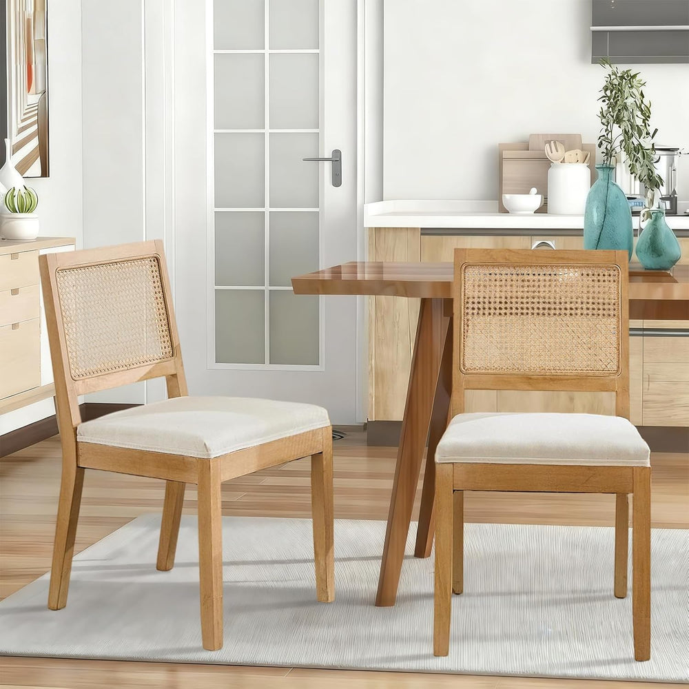 SoarFlash Kitchen French Dining Chairs Set of 2, Vintage Dining Chairs with R...