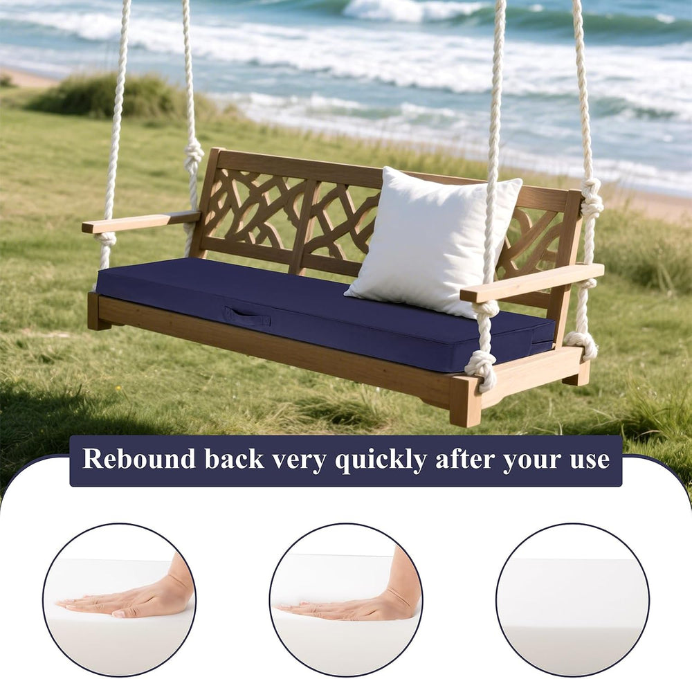 SHACOS Outdoor Bench Cushions 54 x 16 x 3.2 Inch Thick Bench Cushion