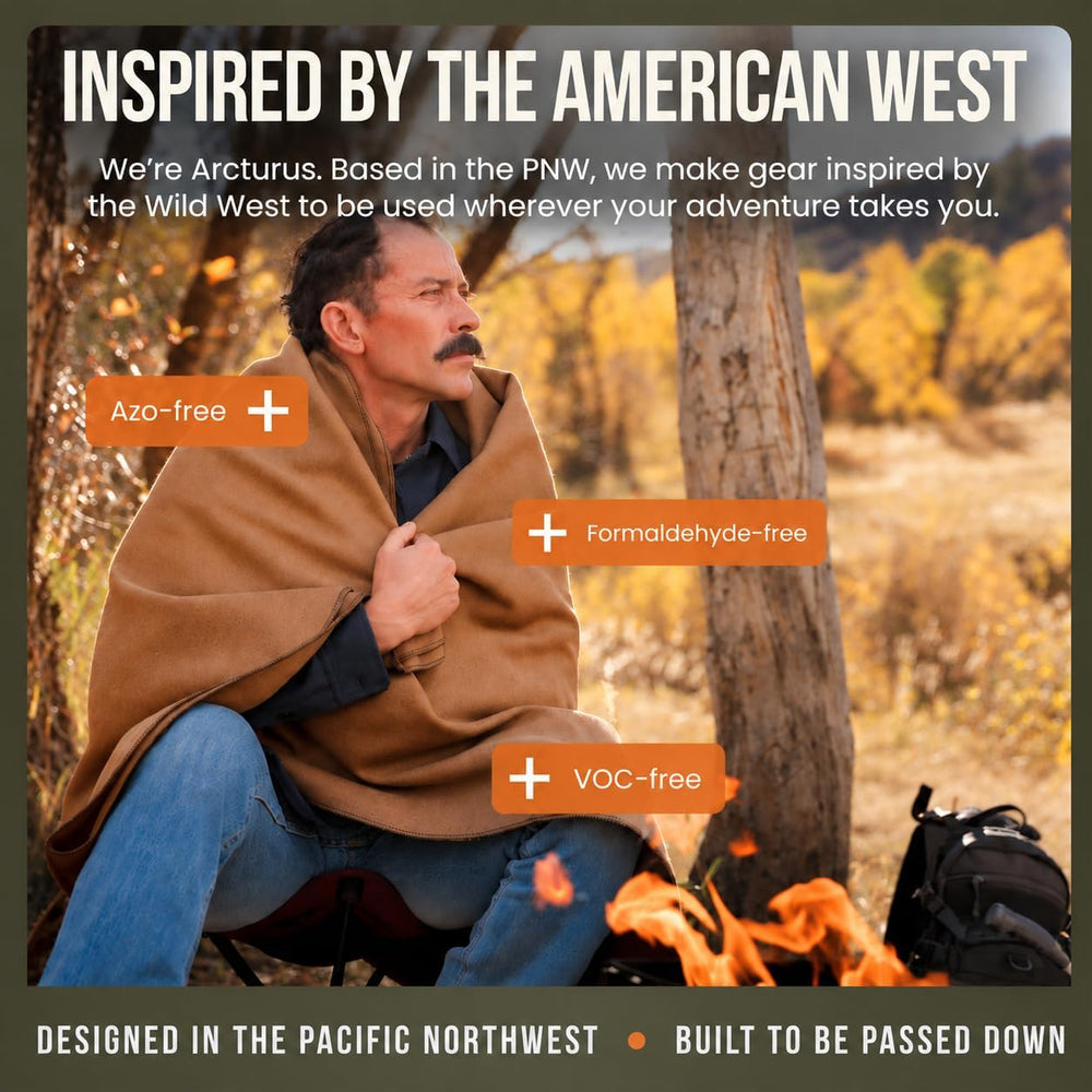 Arcturus Military Wool Blanket - Warm, Thick, Washable