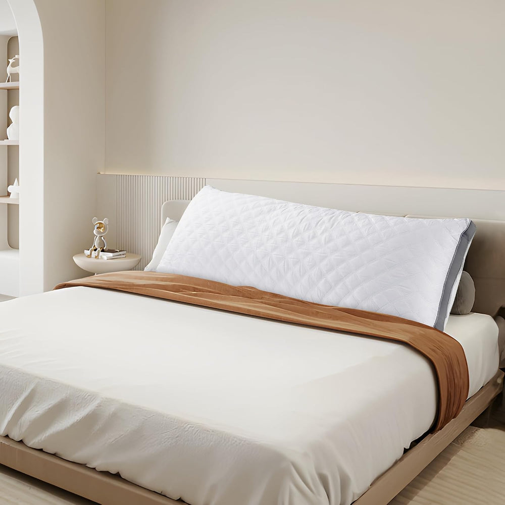 Oubonun Full Body Pillow for Side Sleeper, Adjustable Firm Long Bed Pillow