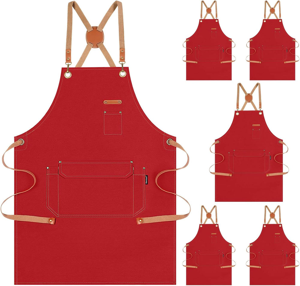 Genixart 6 Bulk Pack Chef Apron
