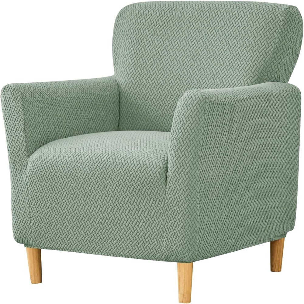 HAOYONG Banquet Armchair Slipcover Stretch Jacquard Chair Covers 1-Piece Armc...