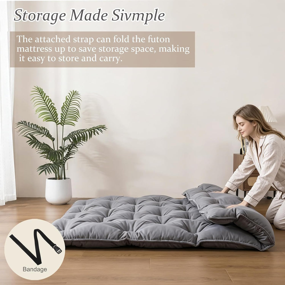 SHOUREN Japanese Futon Mattress Floor Mattress 3" Tatami Mat,Shredded Me...