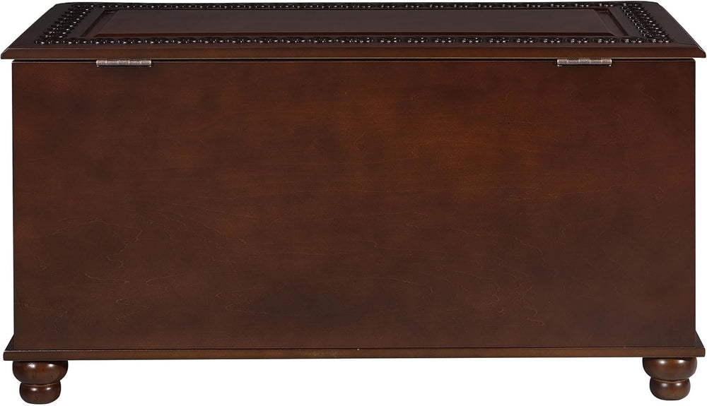 BOWERY HILL 40" x 21" Traditional Wood Cedar Blanket Chest, Flip Op...