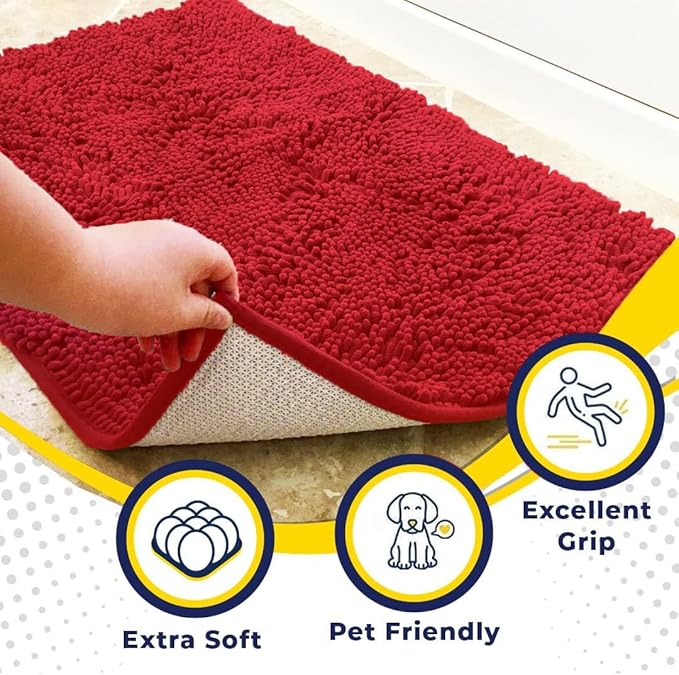 Muddy Mat® | Super Absorbent Door Mat Indoor, Microfiber Quick Dry Chenille