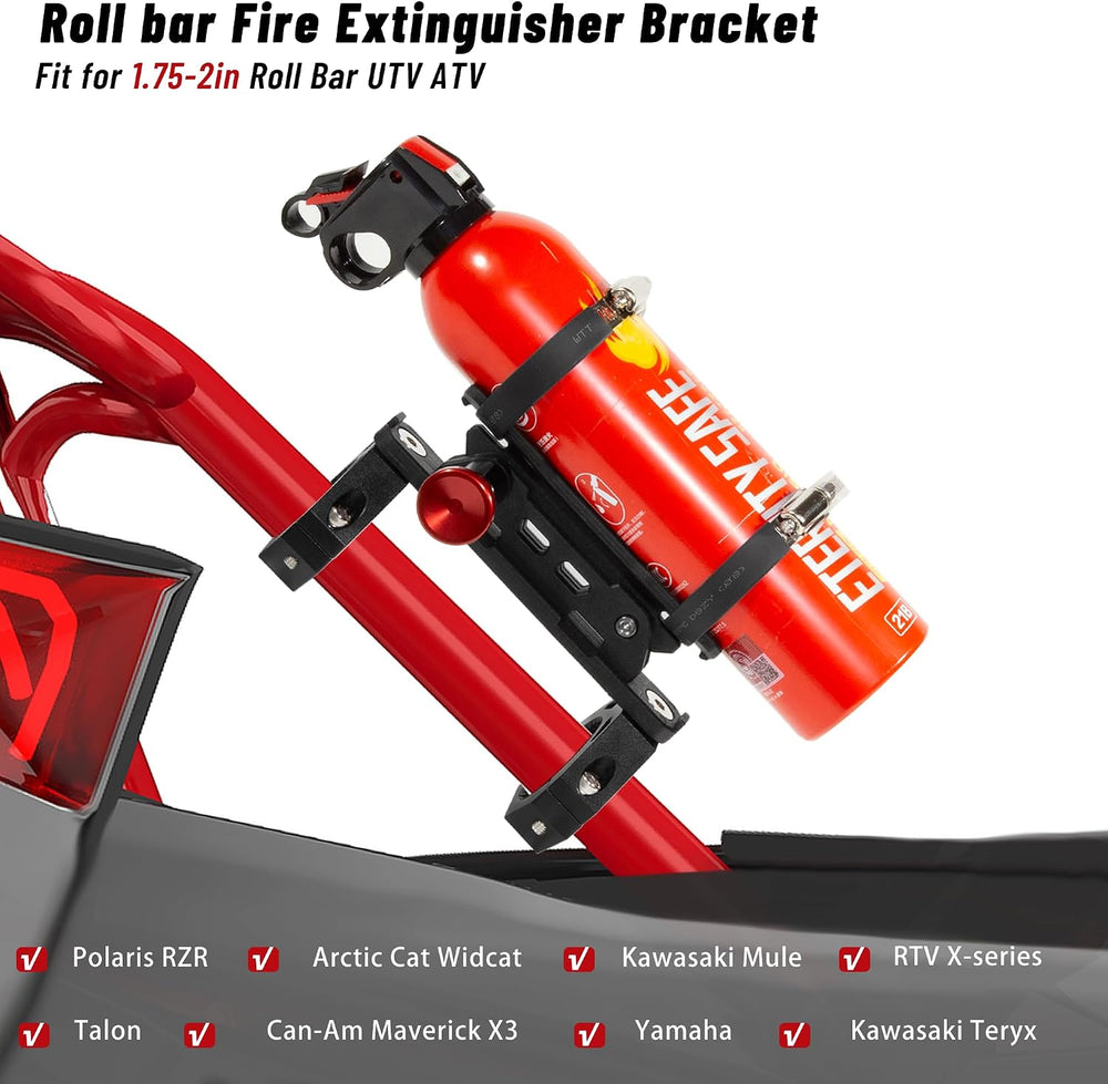 ZHILXN UTV Fire Extinguisher Mount Kit, Quick Release Extinguisher Holder