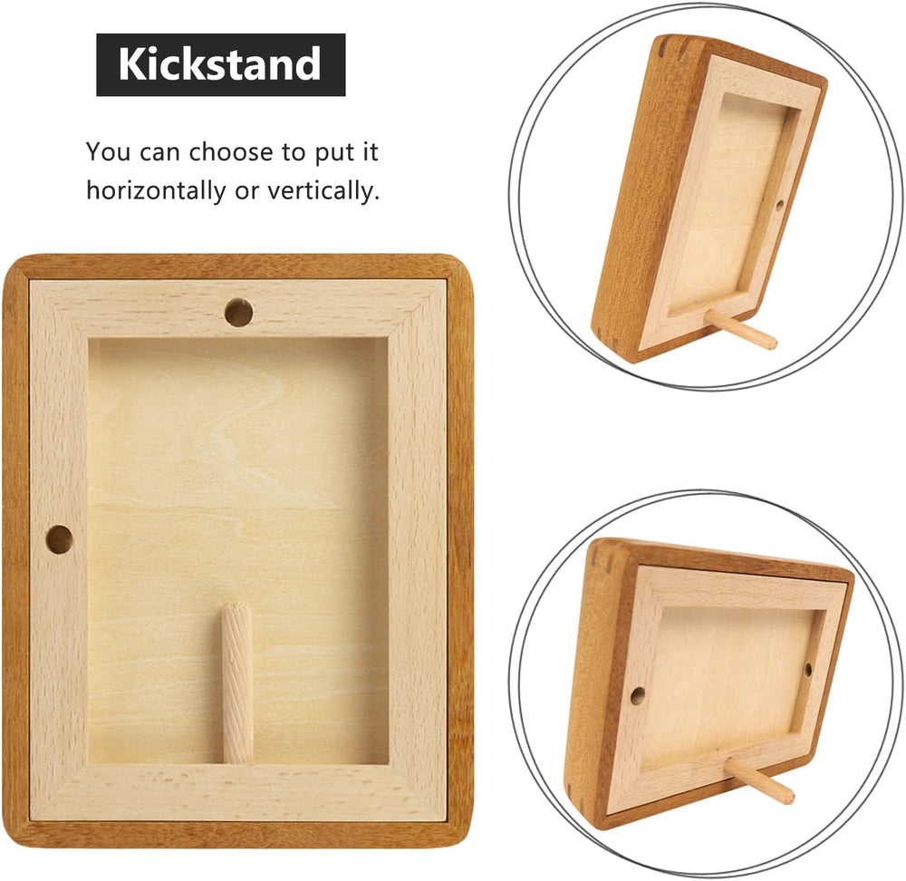 Natural Wood Photo Frames Inspired Tabletop Picture Frame with Mat, Vertical ...