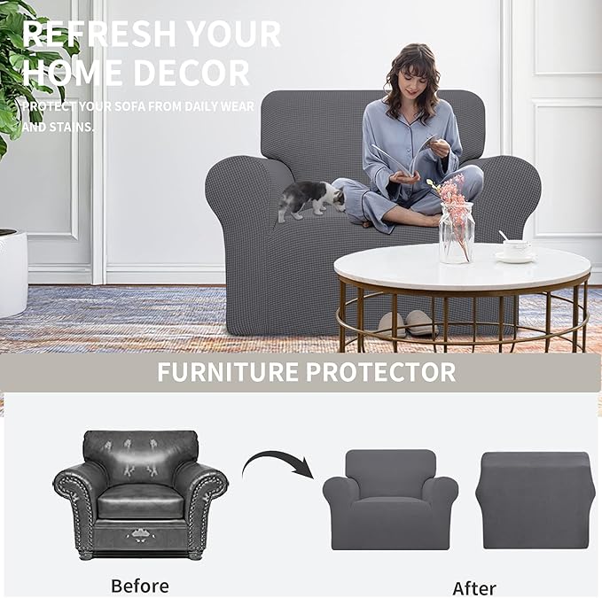 Easy-Going Stretch Oversized Chair Sofa Slipcover 1-Piece Couch Sofa Cover