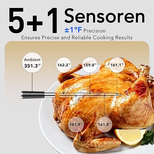 BFOUR Wireless Meat Thermometer Bluetooth