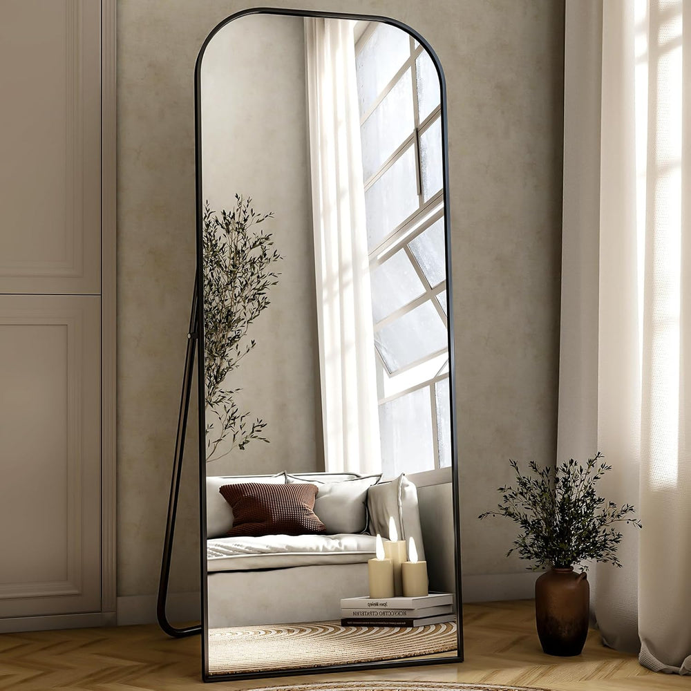 56x21 Inch Full Length Mirror - Large Floor Standing & Wall Mountable Ful...
