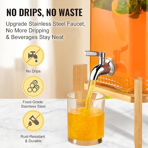 VEVOR Beverage Dispenser, 1.5 Gallon Drink Dispensers