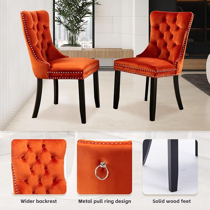 SoarFlash Kitchen Table and Chairs for 2, 31.5" Dining Table Set for 2 w...