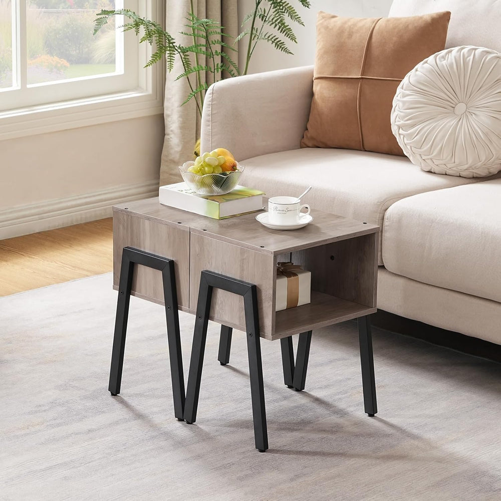 HOOBRO Small Nightstands Set of 2, Stackable End Tables, Side Tables, Bedside...