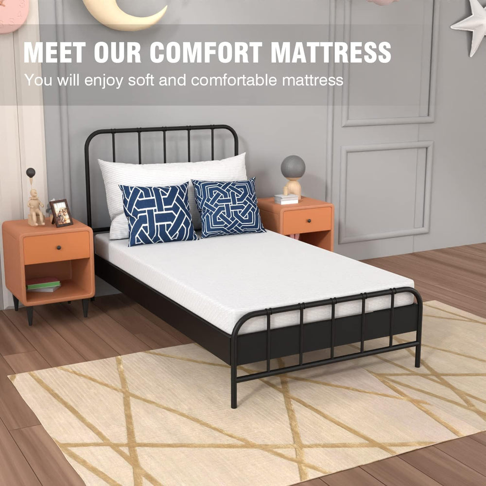 PayLessHere 5 Inch Twin Gel Memory Foam Mattress Fiberglass Free/CertiPUR-US ...