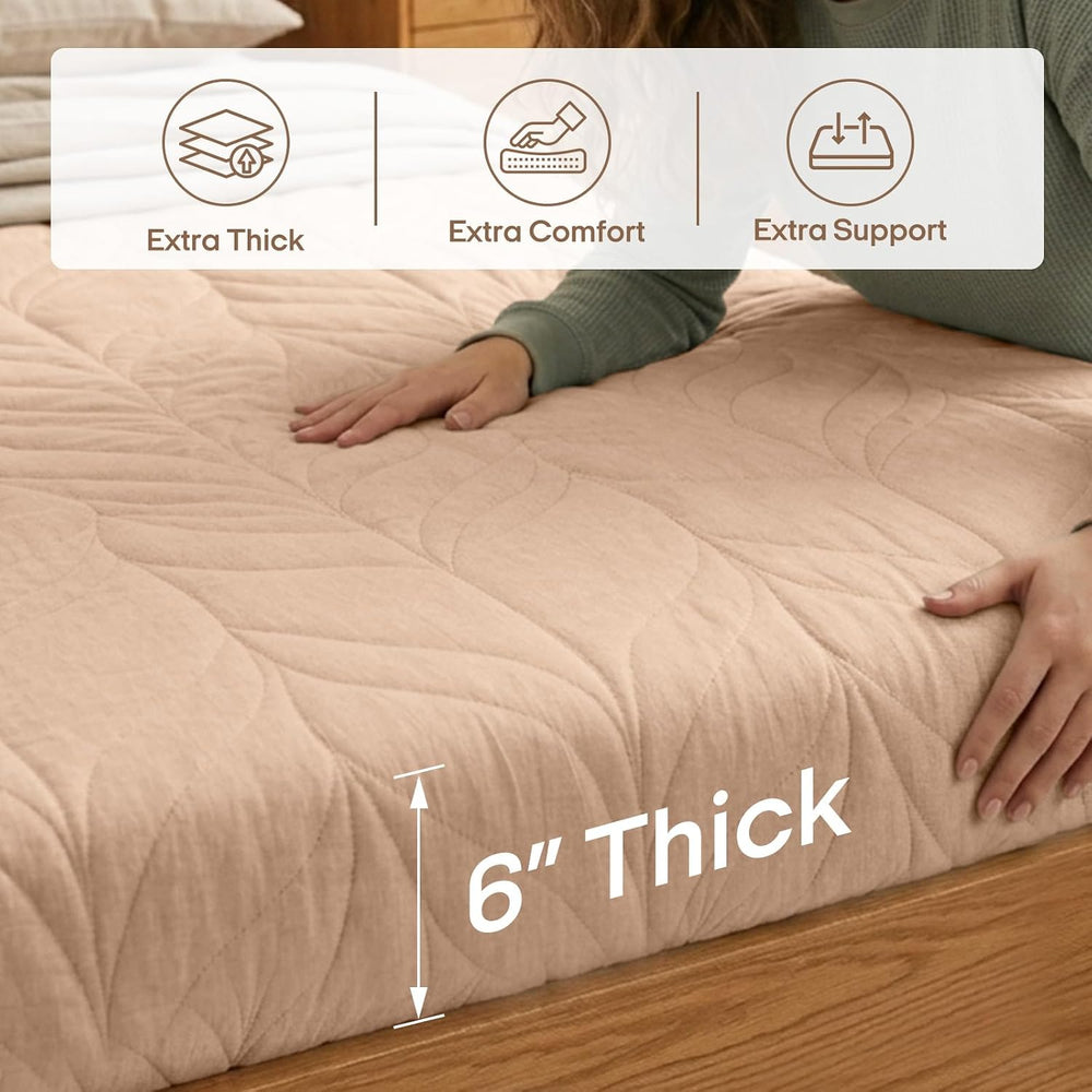 ZonLi Japanese Floor Mattress Futon Mattress Full Size 6 Inch Thick