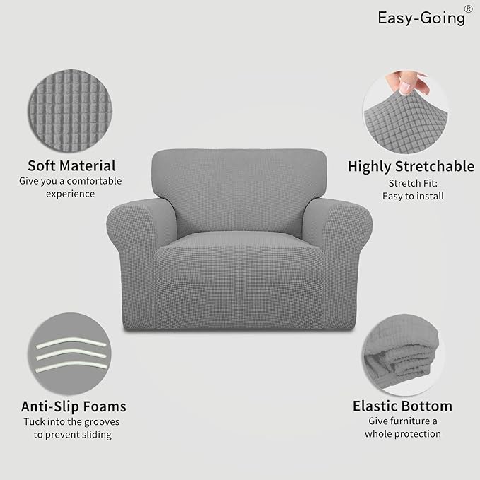 Easy-Going Stretch Oversized Chair Sofa Slipcover 1-Piece Couch Sofa Cover