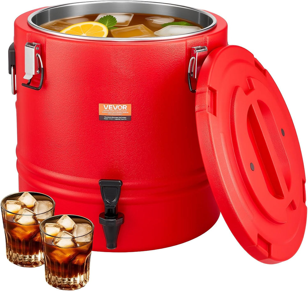 VEVOR Insulated Beverage Dispenser, 8 Gal/30.3L Thermal Hot and Cold Drink