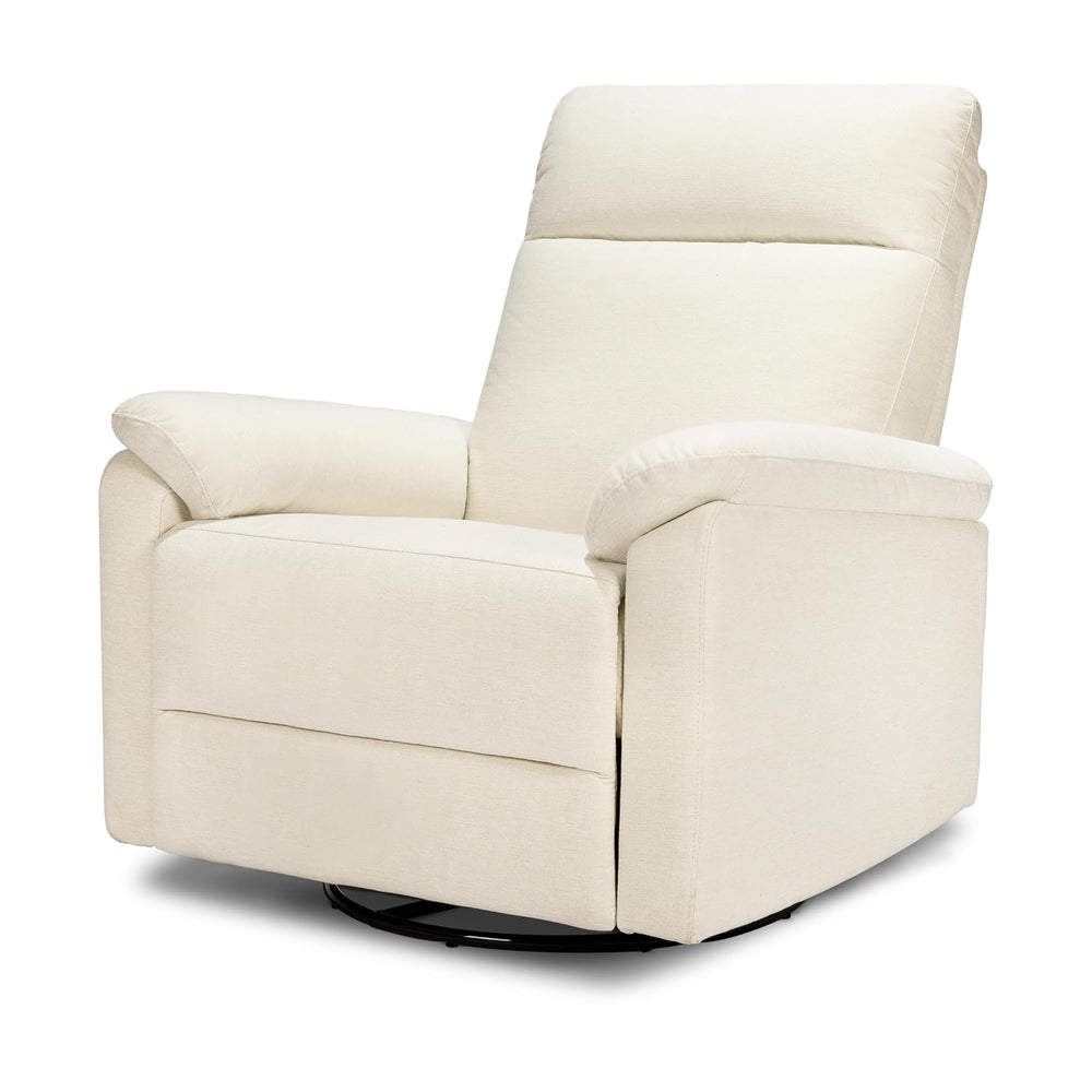 Davinci Suzy Swivel Recliner in Vanilla, GREENGUARD Gold & CertiPUR-US® C...