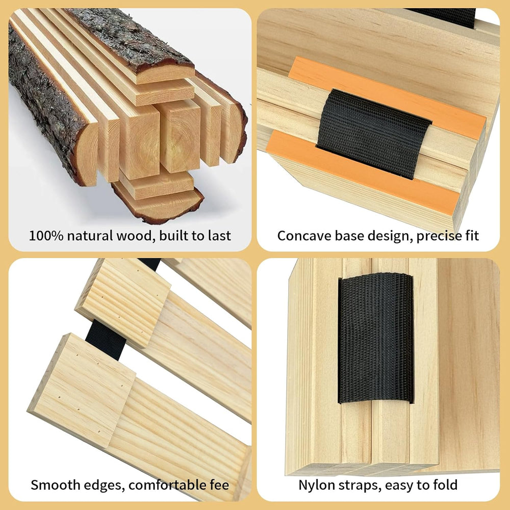 Japanese Tatami Mat Floor Bed, Knotless Solid Wood, Roll-Up Slatted Bed Plate...