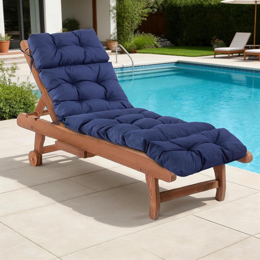Chaise Lounge Cushions Outdoor, Waterproof & Fade Resistant Patio Lounge ...