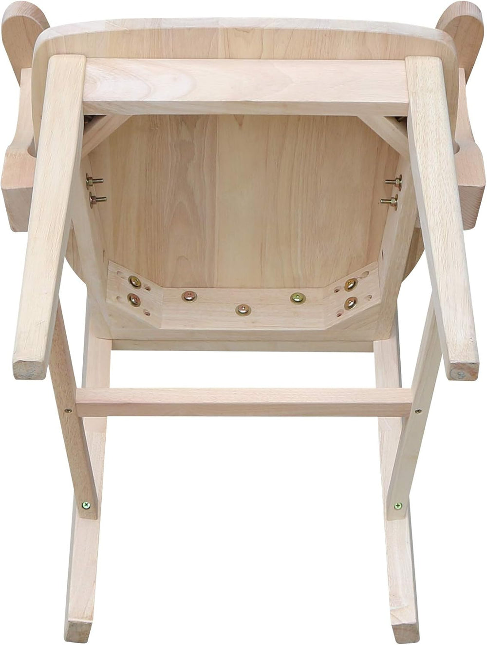 IC International Concepts Mission Arm Chair, Solid Wood, Unfinished