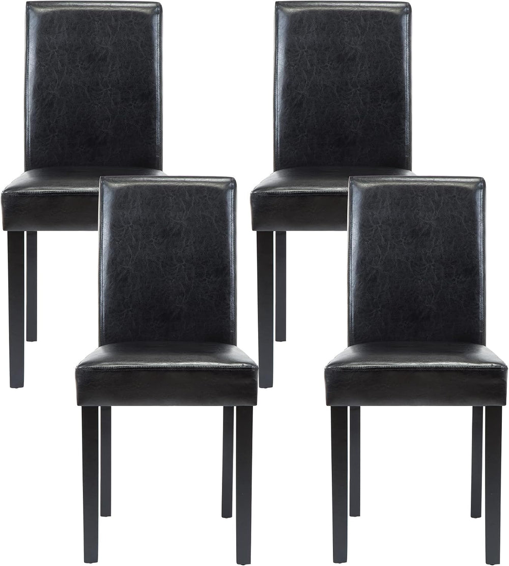 LSSPAID Dining Chairs Set of 4, PU Leather Padded Upholstered Modern Parson C...
