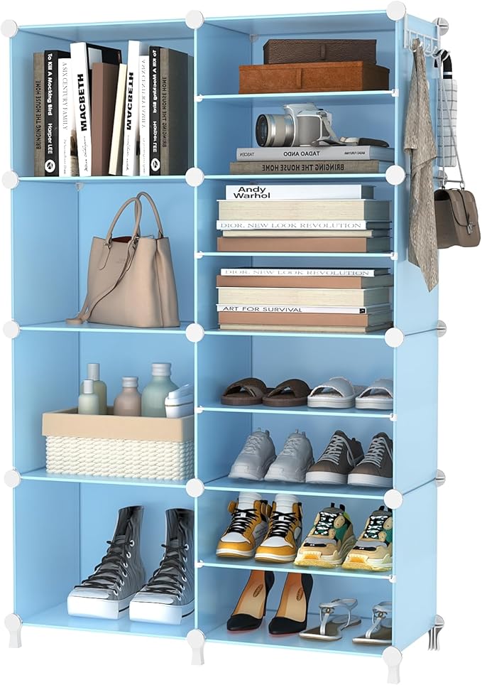 AWTATOS Closet Organizer 8 Cube Storage Shelves Closet Storage Clothes
